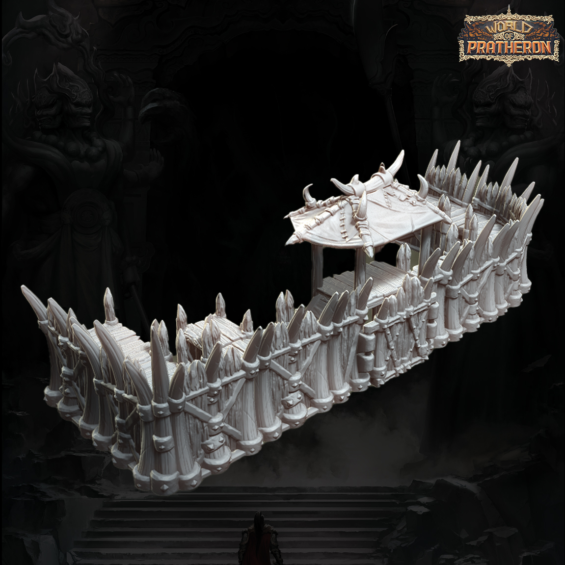 Battle of Eldrino's Deep 2 - Orc Wooden Walls(Modular)